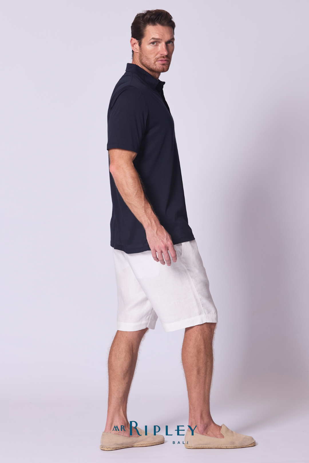 Cotton Supima Classic Polo Shirt in Navy
