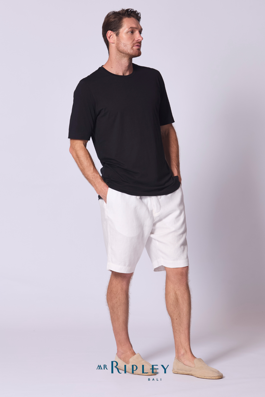 Cotton Supima Classic T Shirt in Black