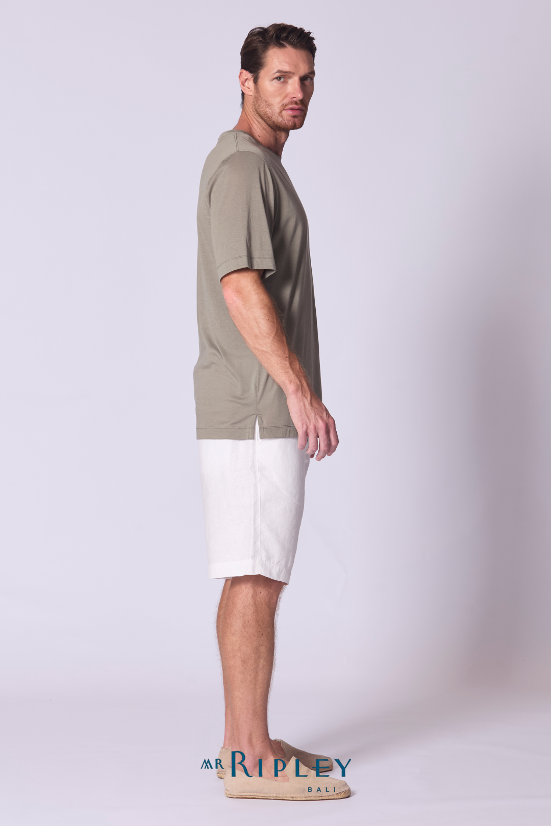 Cotton Supima Classic T Shirt In Khaki