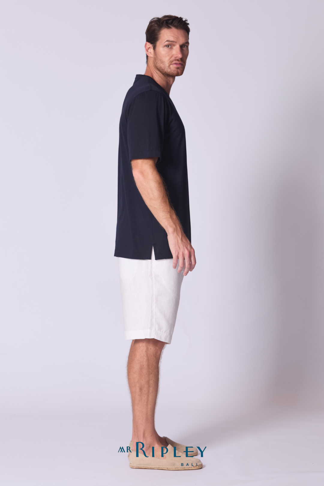 Cotton Supima Classic T Shirt in Navy