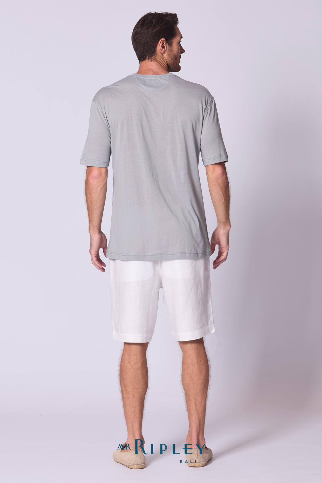 Oversize Cotton Supima T Shirt in Dove Grey