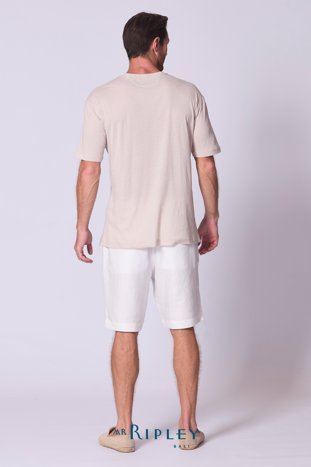 Oversize Cotton Supima T Shirt in Stone