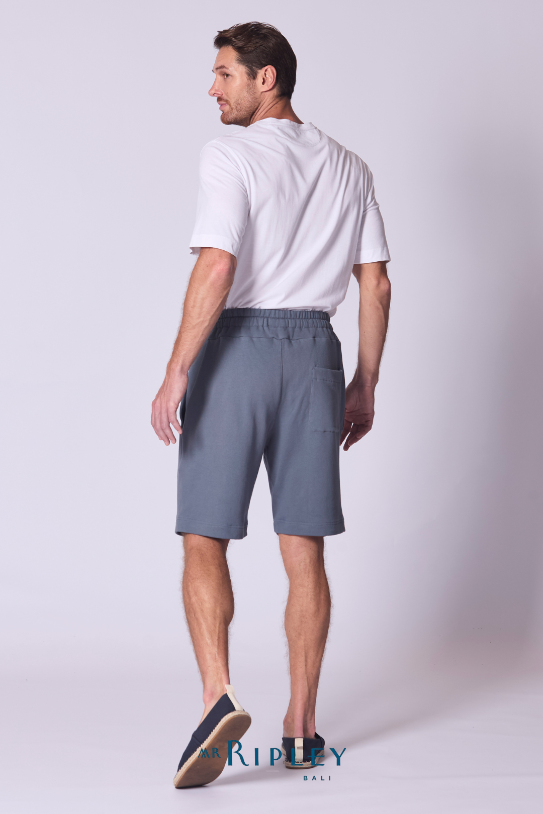 Relaxed French Terry Short in Amethyst