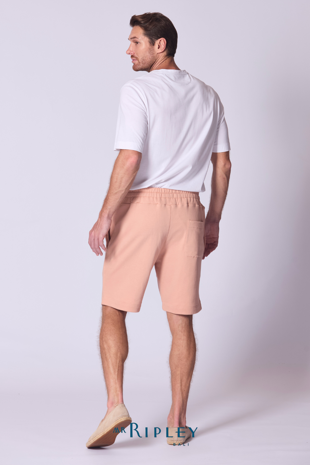 Relaxed French Terry Short in Soft Terracota