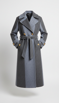 Brushed Gold-Accented Overcoat