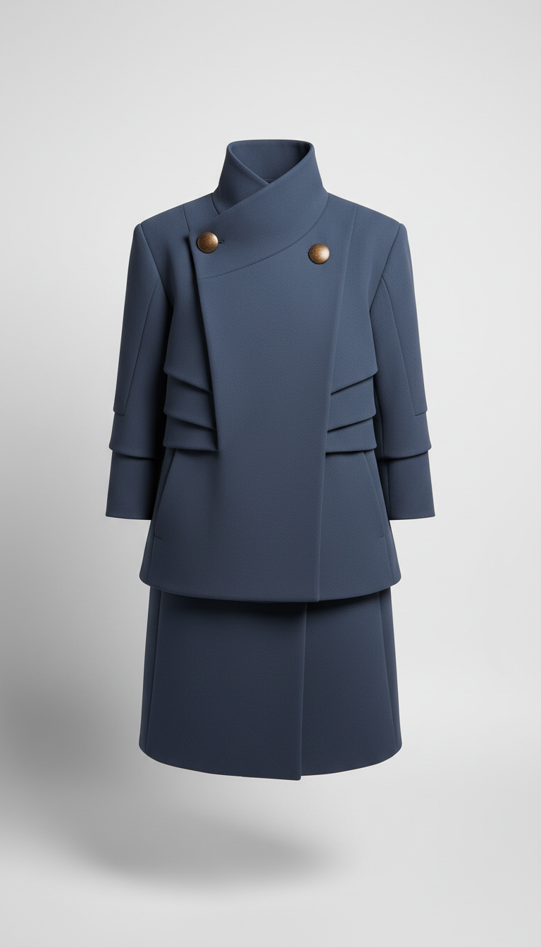 Slate Blue Statement Jacket