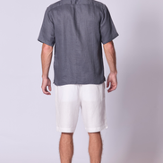 Camisa de lino Camp en amatista