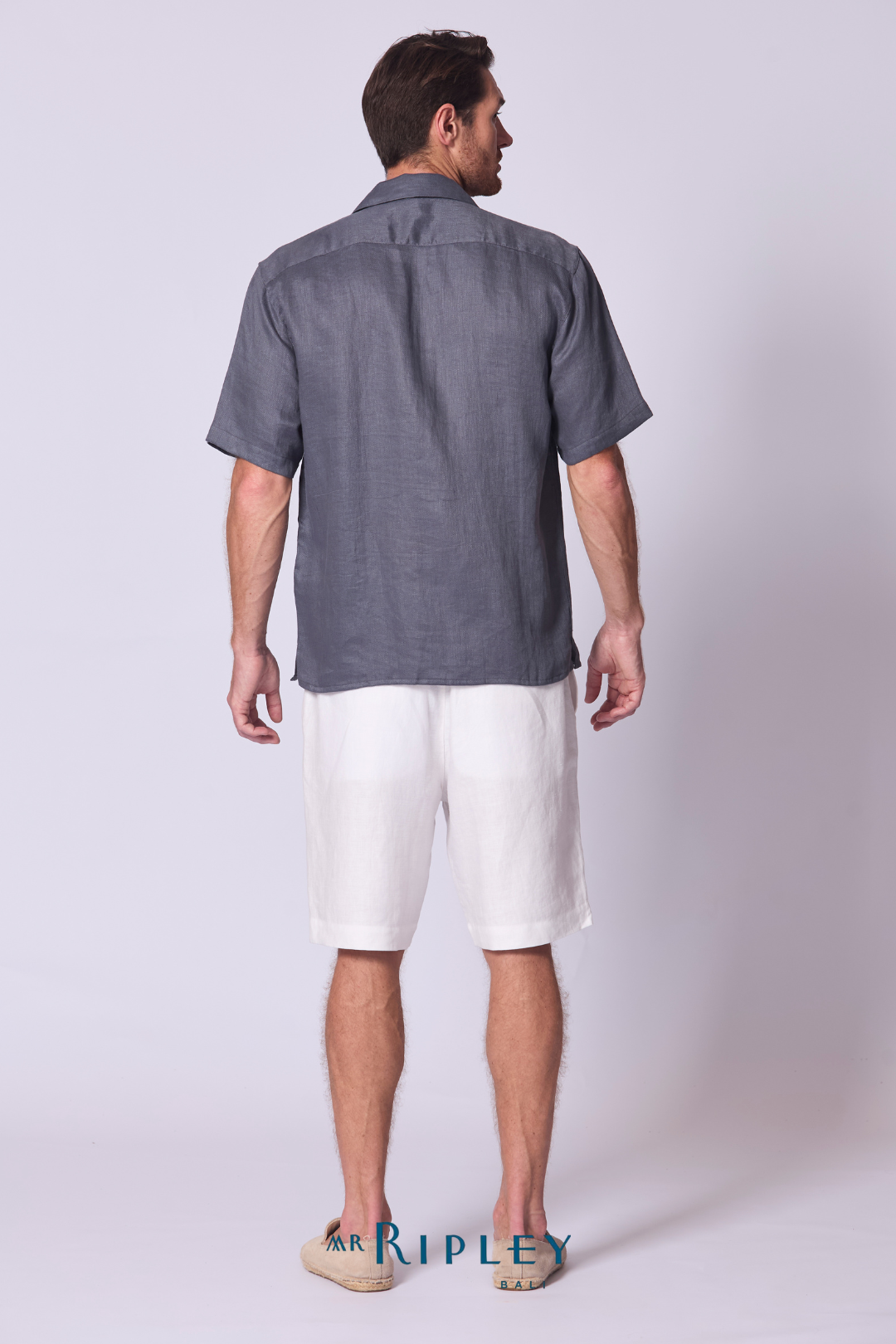 Camisa de lino Camp en amatista