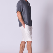 Camisa de lino Camp en amatista