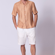 Camp Linen Shirt in Straw
