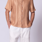 Camp Linen Shirt in Straw