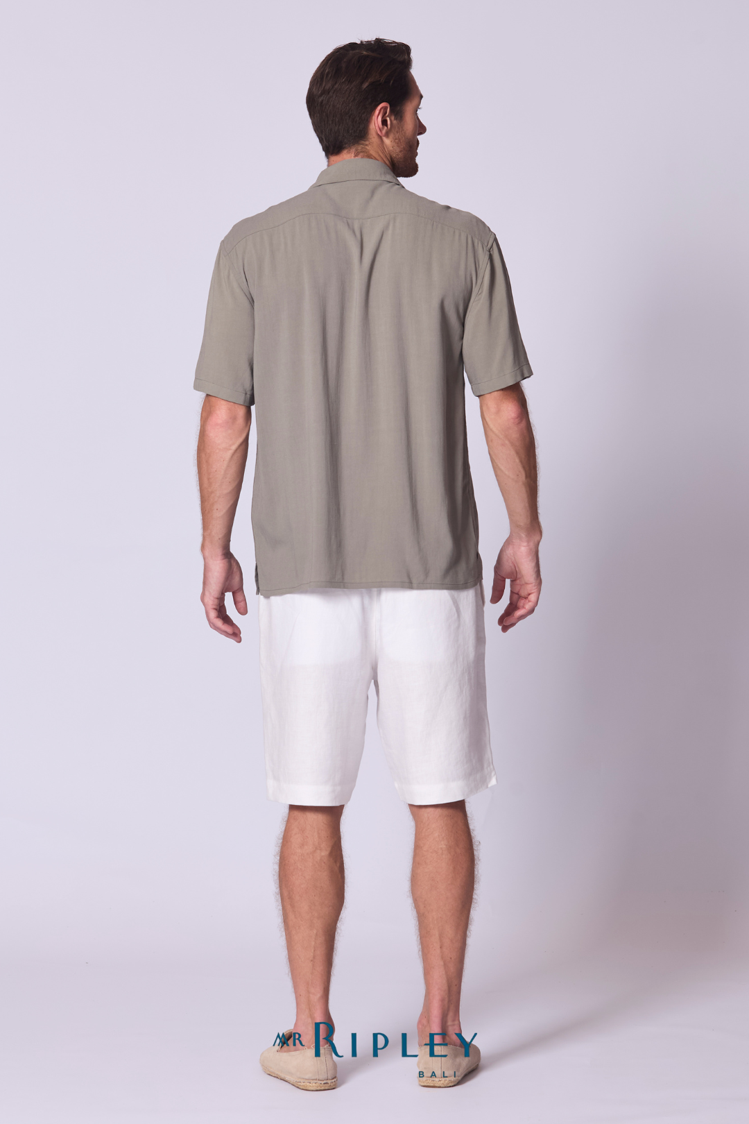 Camp Shirt Cotton Blend in Khaki