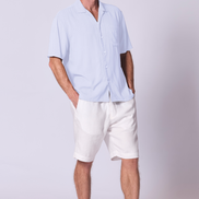 Camp Shirt Cotton Blend in Chambray
