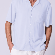 Camp Shirt Cotton Blend in Chambray