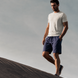 Supima Cotton Notched T-Shirt Beige