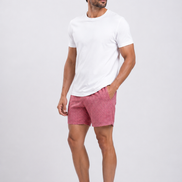 Swim Short Print in Melon Navy