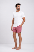 Swim Short Print in Melon Navy