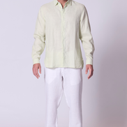 Classic Linen Shirt Long Sleeve in Seafoam