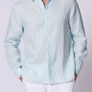 Classic Linen Shirt Long Sleeve in Chambray