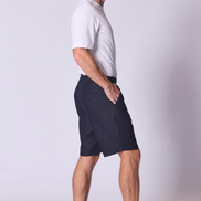 Classic Linen Short in Navy