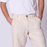 Classic Linen Short in Stone