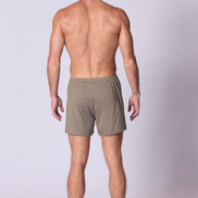 Cotton Supima Boxer Short in Khaki