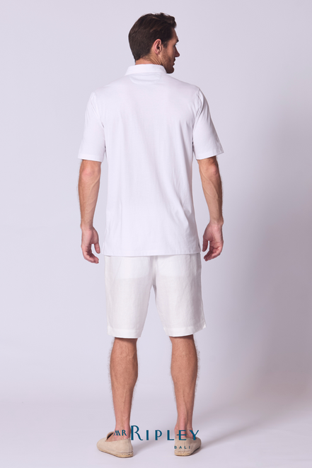 Cotton Supima Classic Polo Shirt in White
