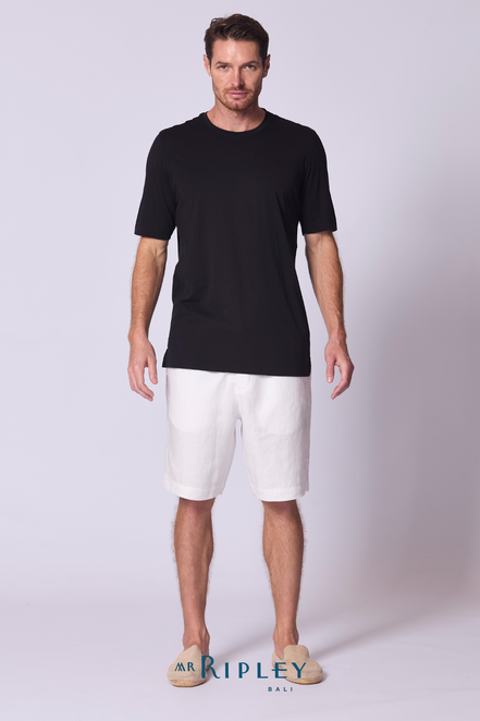 Cotton Supima Classic T Shirt in Black