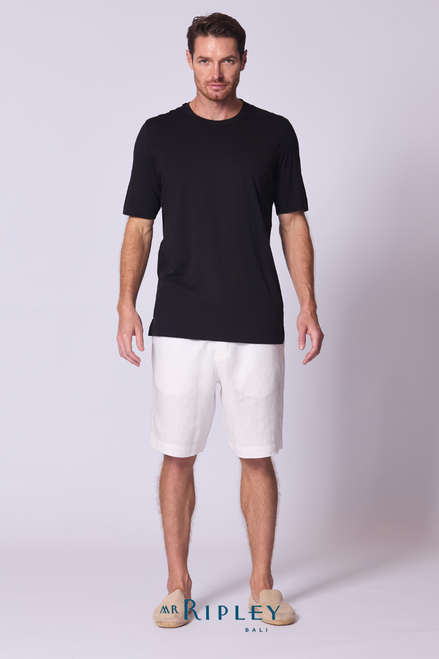 Camiseta Clásica de Algodón Supima Negra