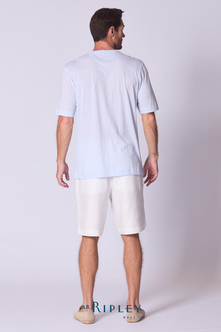 Cotton Supima Classic T Shirt in Chambray
