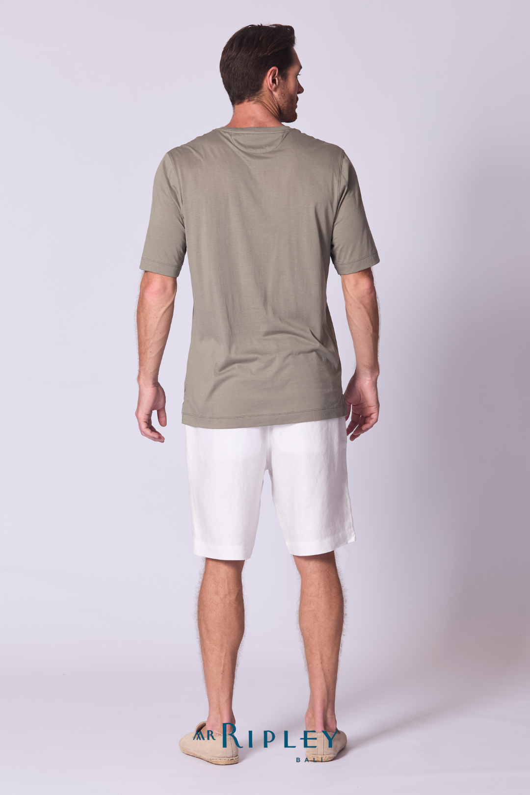 Cotton Supima Classic T Shirt In Khaki
