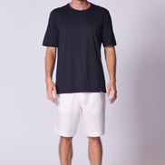 Cotton Supima Classic T Shirt in Navy