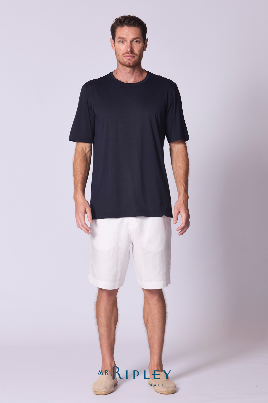 Cotton Supima Classic T Shirt in Navy