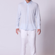 Supima Cotton Jersey Shirt in Light Blue