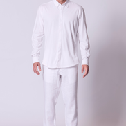 Cotton Supima Jersey Shirt in White