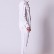 Cotton Supima Jersey Shirt in White