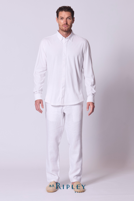 Camiseta de algodón Supima en blanco