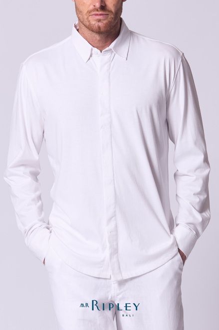 Camiseta de algodón Supima en blanco