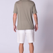 Supima Cotton Notched T-Shirt in Olive Green