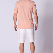 Cotton Supima Notched T Shirt in Soft Terracota