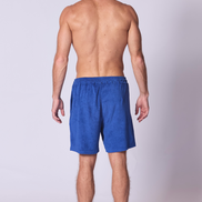 Cotton Terry Towelling Beach Short in Azure