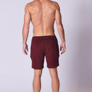 Cotton Terry Towelling Beach Short in Picasso Red