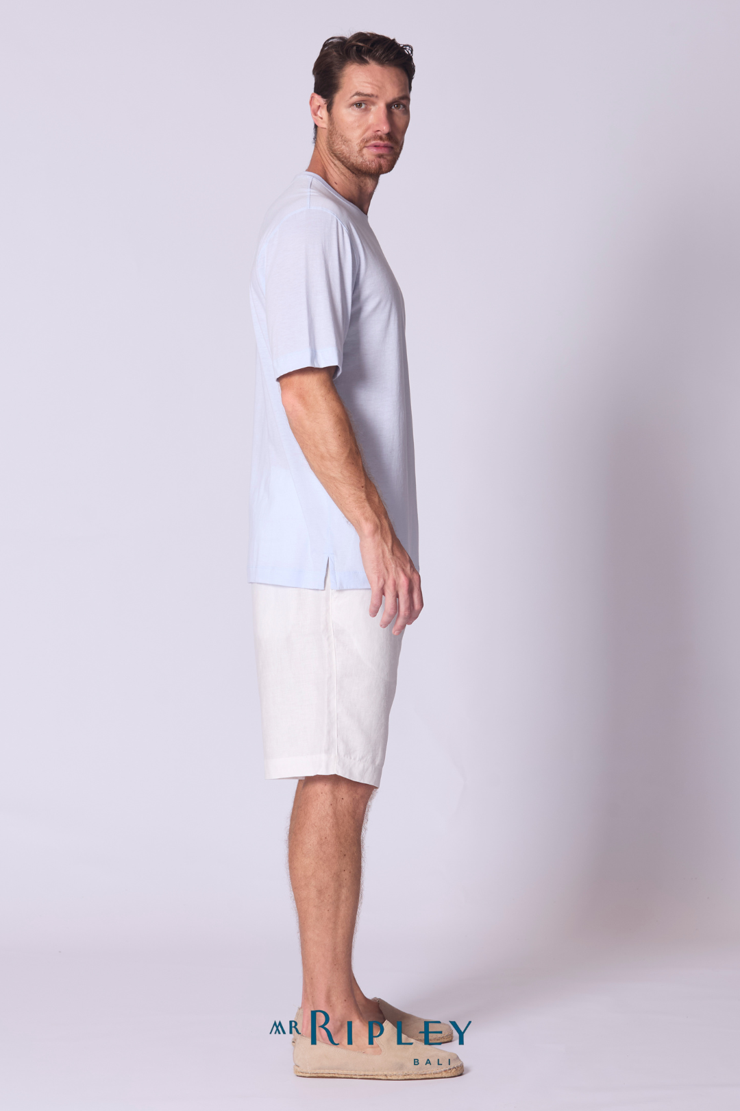 Cotton Supima Classic T Shirt in Chambray
