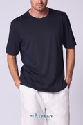 Cotton Supima Classic T Shirt in Navy