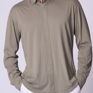 Cotton Supima Jersey Shirt in Khaki