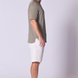 Supima Cotton Notched T-Shirt in Olive Green