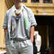 Linen Camp Shirt in Dove Grey