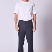 Linen Lounge Pant in Navy