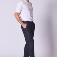 Linen Lounge Pant in Navy