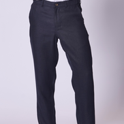 Linen Lounge Pant in Navy